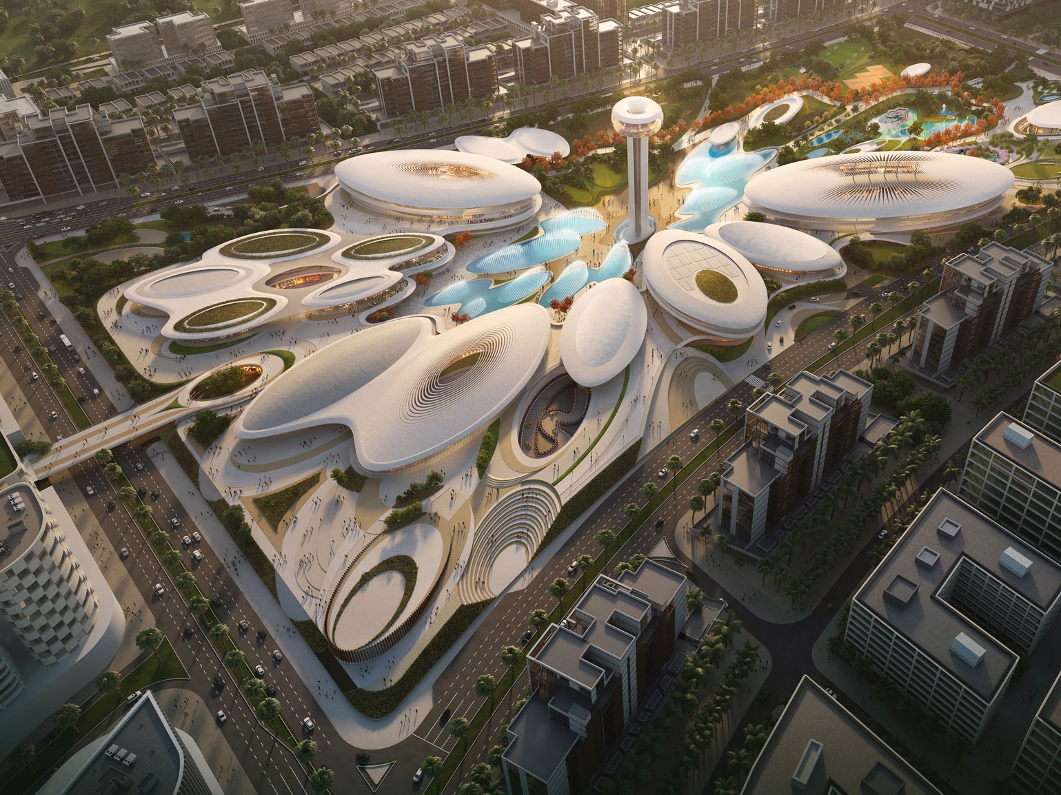 Развлекательный центр в Шардже по проекту Zaha Hadid Architects