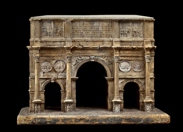 Модель триумфальной арки Константина в Риме.