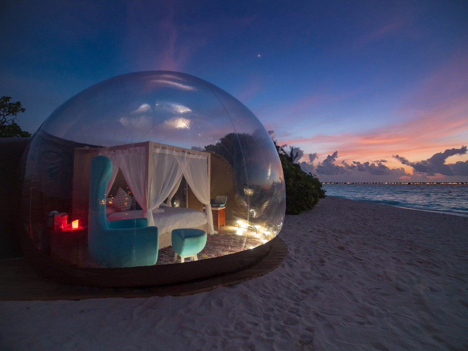отпускпообмену глэмпинг под звездами на Мальдивах