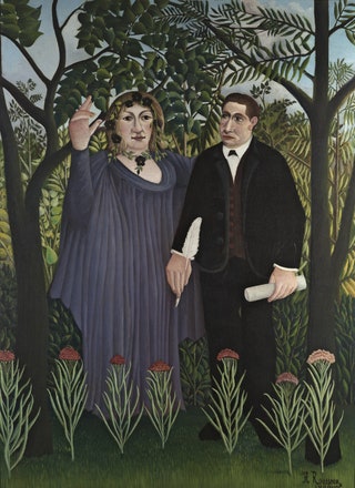 Henri Rousseau. The Muse Inspiring the Poet . 1909. Масло холст.