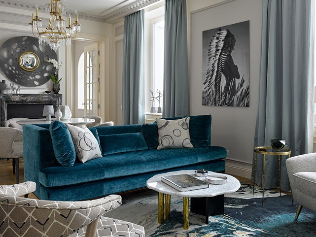 Квартира в московской сталинке, 130 м²