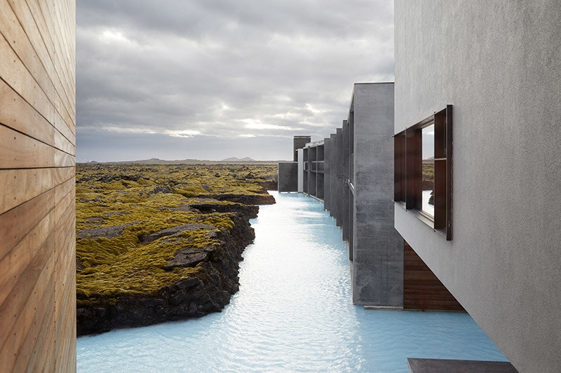 Сказочный отель в Голубой лагуне в Исландии