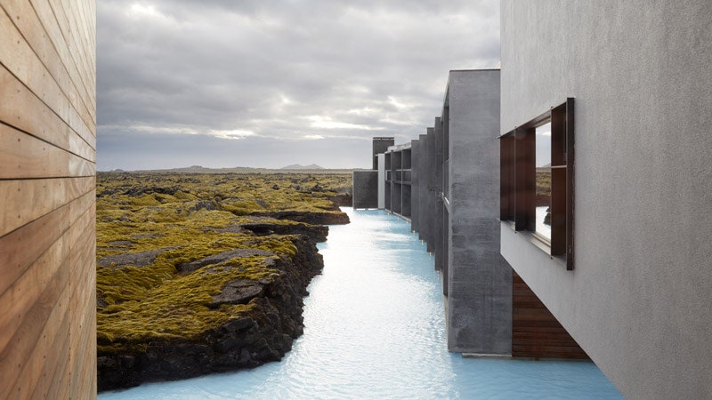 Сказочный отель в Голубой лагуне в Исландии