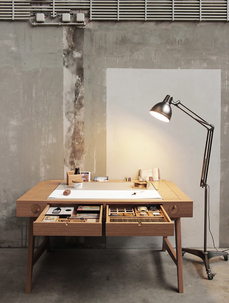 Мультифункциональный стол для рисования и черчения от Viarco и дизайнлаборатории Digitalab