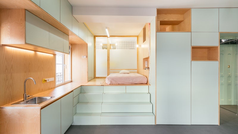 Дизайн маленькой квартиры в Мадриде  фото