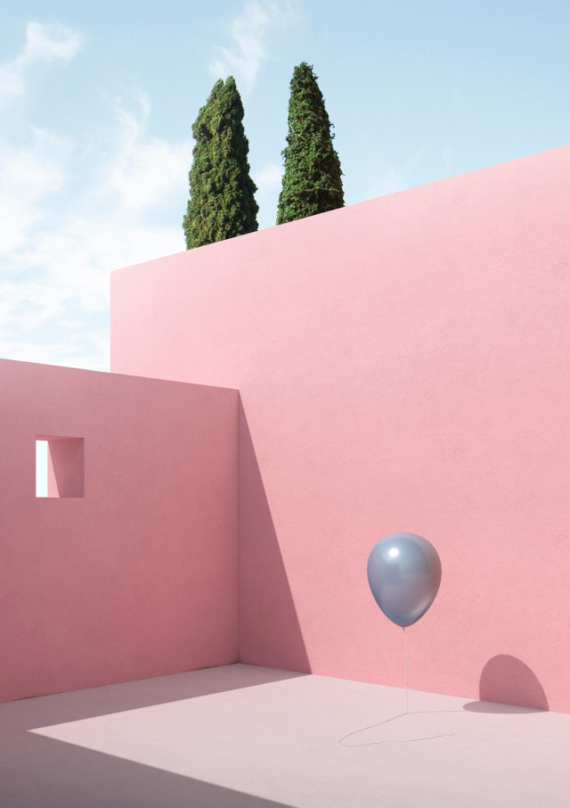 Диджиталхудожник Массимо Колонна создал серию работ Gravity посвященную домам Баррагана и Бофилла