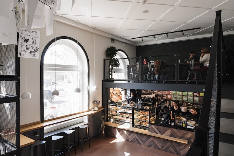Французская кофейня Ôpetit в СанктПетербурге фото интерьеров от Дарьяны Мамотенко