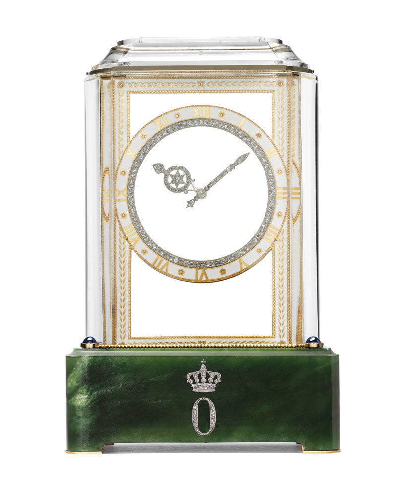 “Загадочные” настольные часы “Модель А” Cartier  1921 год. Золото платина оникс . Горный хрусталь. Бриллианты огранки...