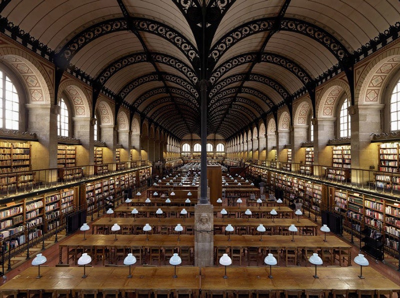 Bibliothèque SainteGeneviève Париж Франция.