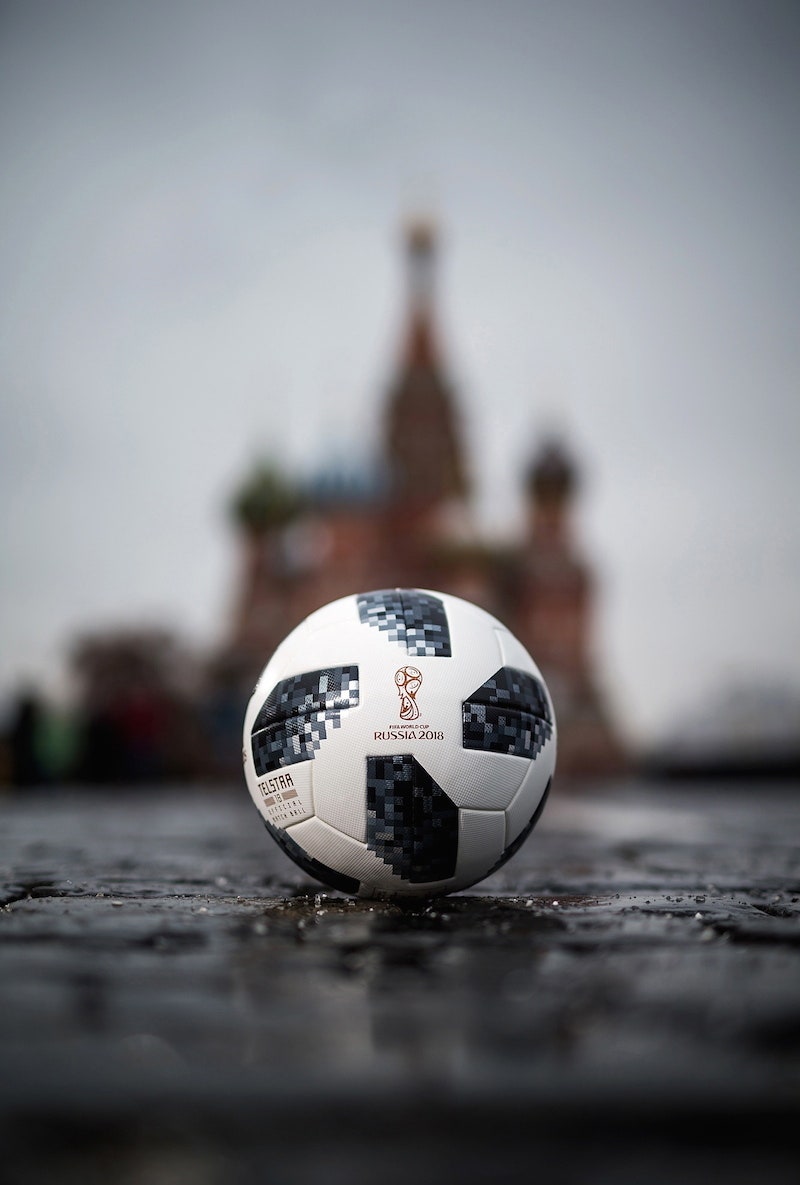 Мяч с чемпионата мира в России 2018 год.