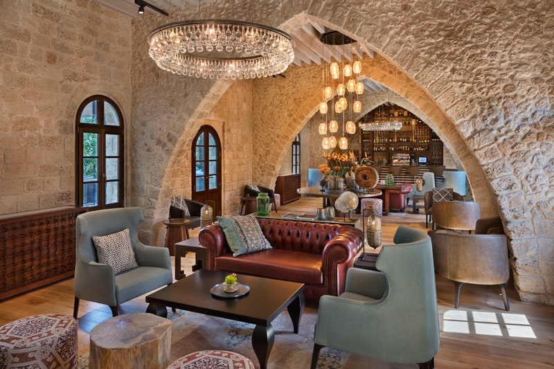 Отель Setai в крепости крестоносцев в Яффе фото интерьеров