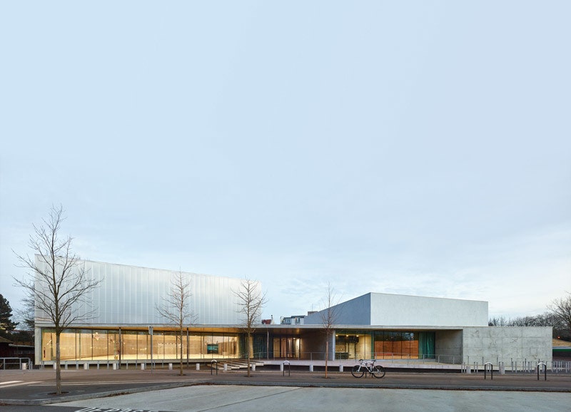 Спортивный комплекс в Страсбурге работа архитектурного бюро Доминика Кулона