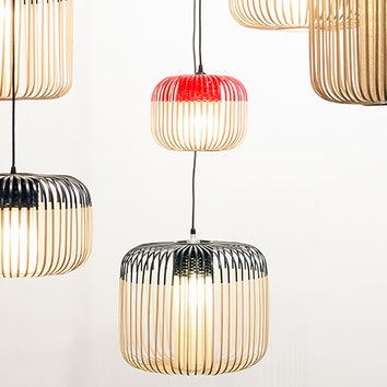 Бамбук и камень: новые лампы от Арика Леви