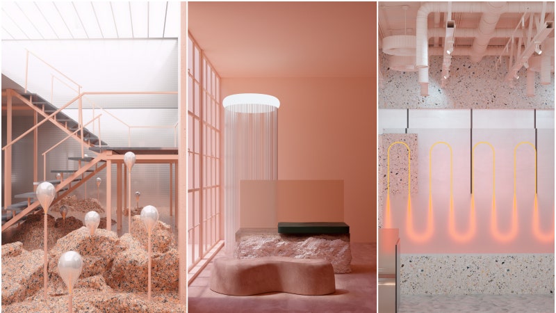 Дизайнер Андерса БрашУиламсена создал 3Dрендеры собственных снов проект A Lucid Dream in Pink