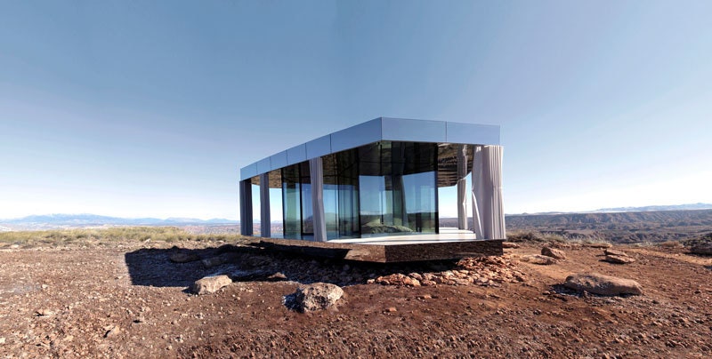 Стеклянный дом для наблюдения за звездами в Горафе от архитекторов студии OFIS Arhitekti