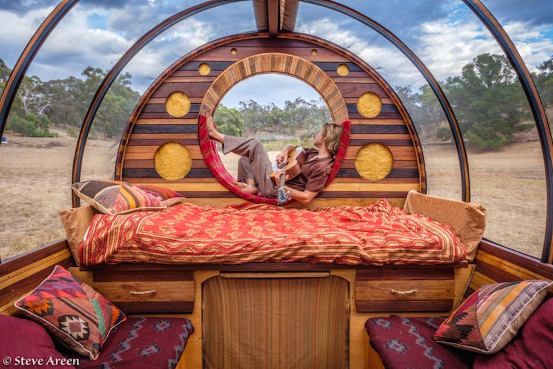 Домвагон Unity Wagon на колесах в Австралии работа фотографа и музыканта Стива Арина