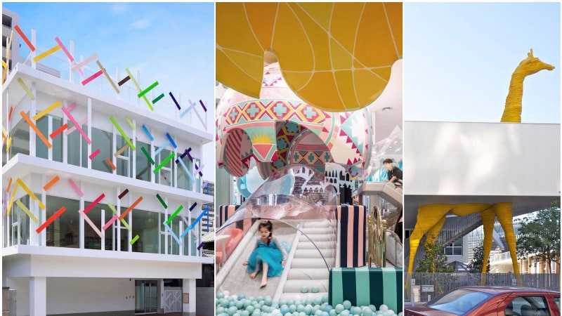 Яркие архитектурные проекты для детей детские сады центры магазин мороженого ресторан