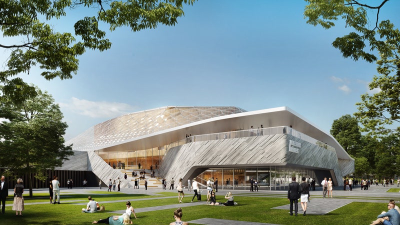 Проект концертного зала в Нюрнберге от бюро BartBratke и Matthijs la Roi Architects
