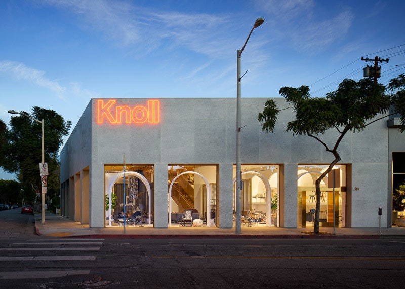 Шоурум мебельной компании Knoll в ЛосАнджелесе фото интерьеров