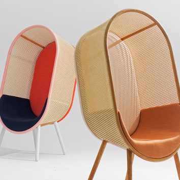 Кресло-кокон, вдохновленное модернизмом 60-х