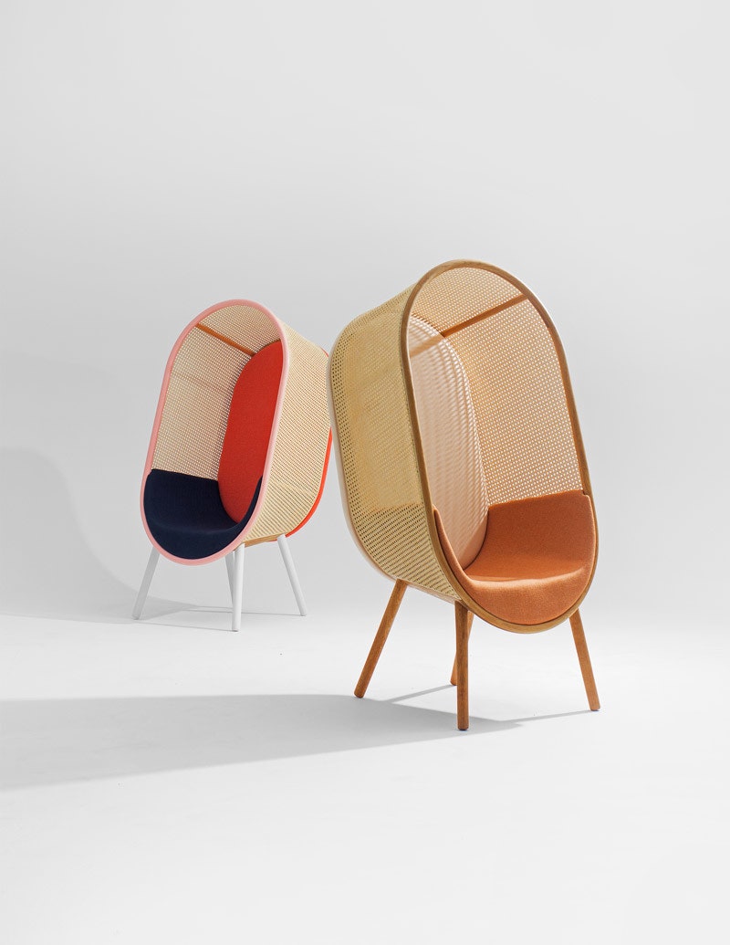 Креслококон Cocoon Lounge вдохновленное модернизмом 60х работа Мартина Кечаяса и Кевина Хвиида