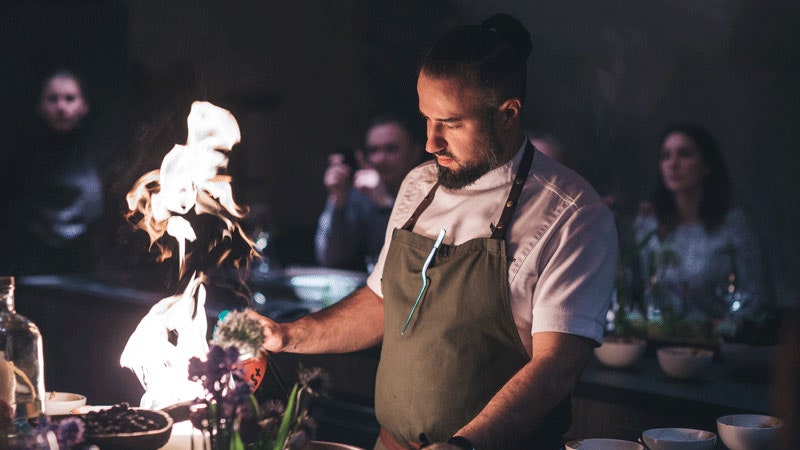 Ужин AD и Grand Cuisine by Electrolux Professional для архитекторов и дизайнеров фото гостей