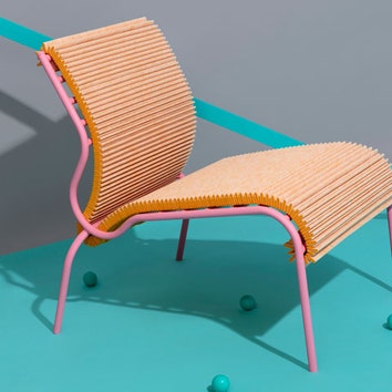 Плиссированное кресло от голландского дизайнера