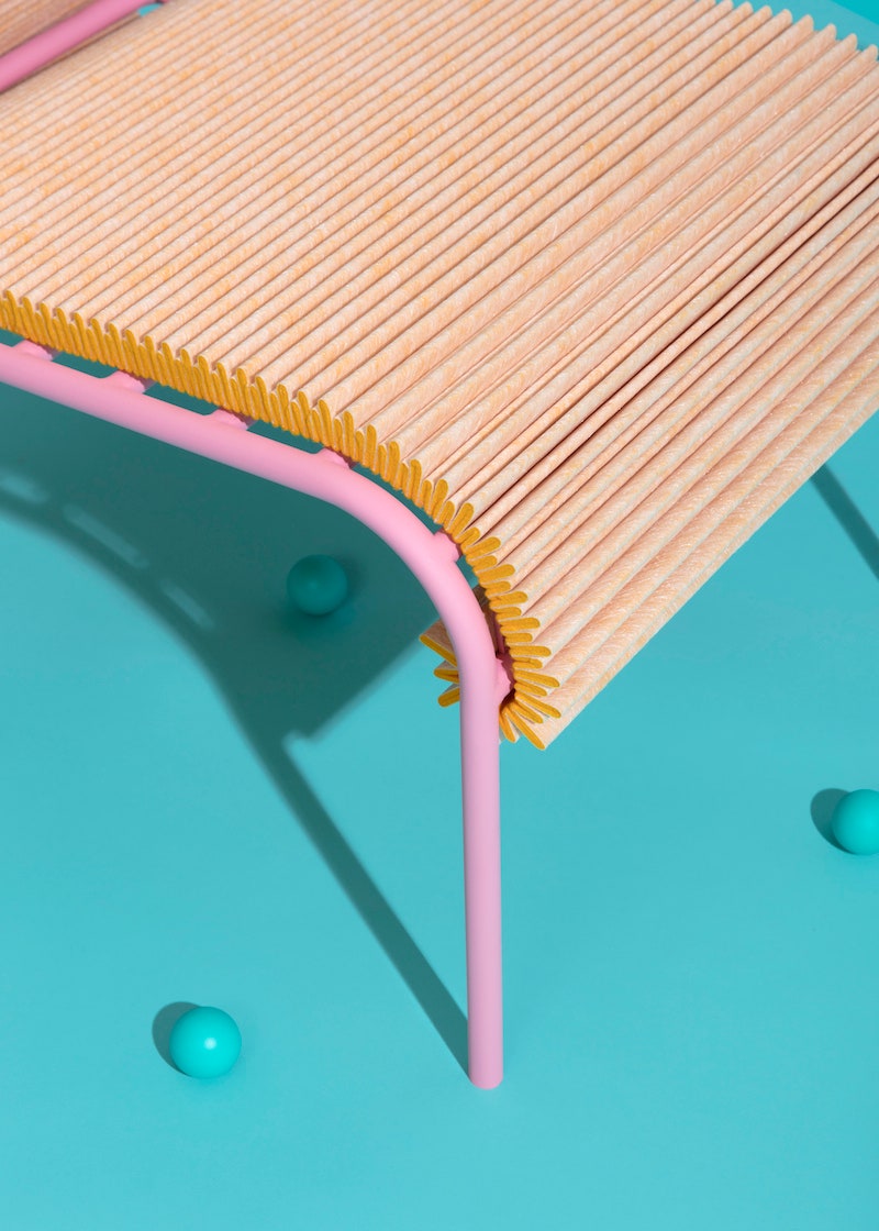 Плиссированные кресла от Йориса де Гроота мебель из нетканого материала колбэка