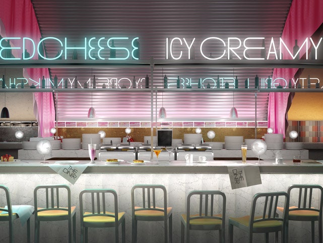 Футуристический дайнер на Milan Design Week