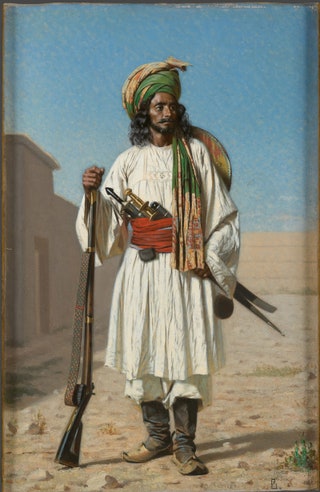 “Афганец” 18671868. Этюд. Холст масло. ГТГ.