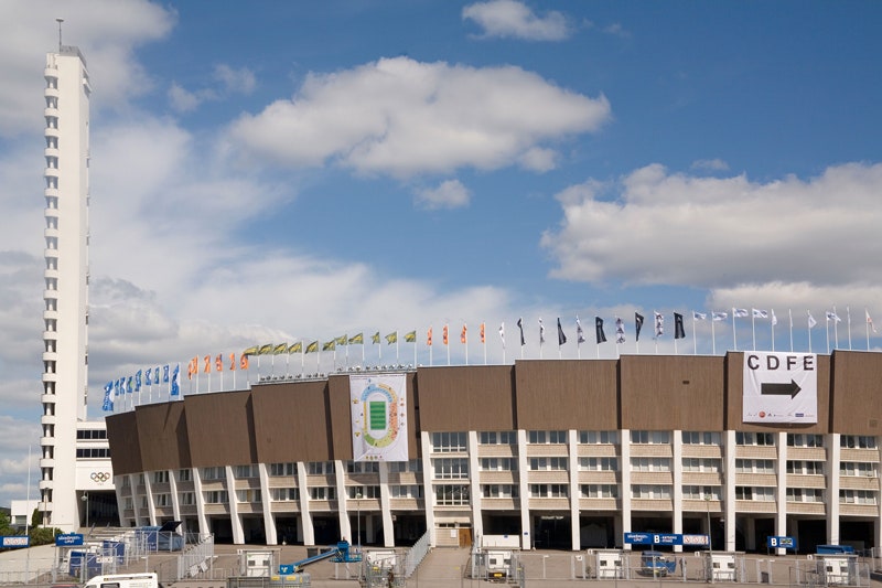 Олимпийский стадион в Хельсинки 2009 год.