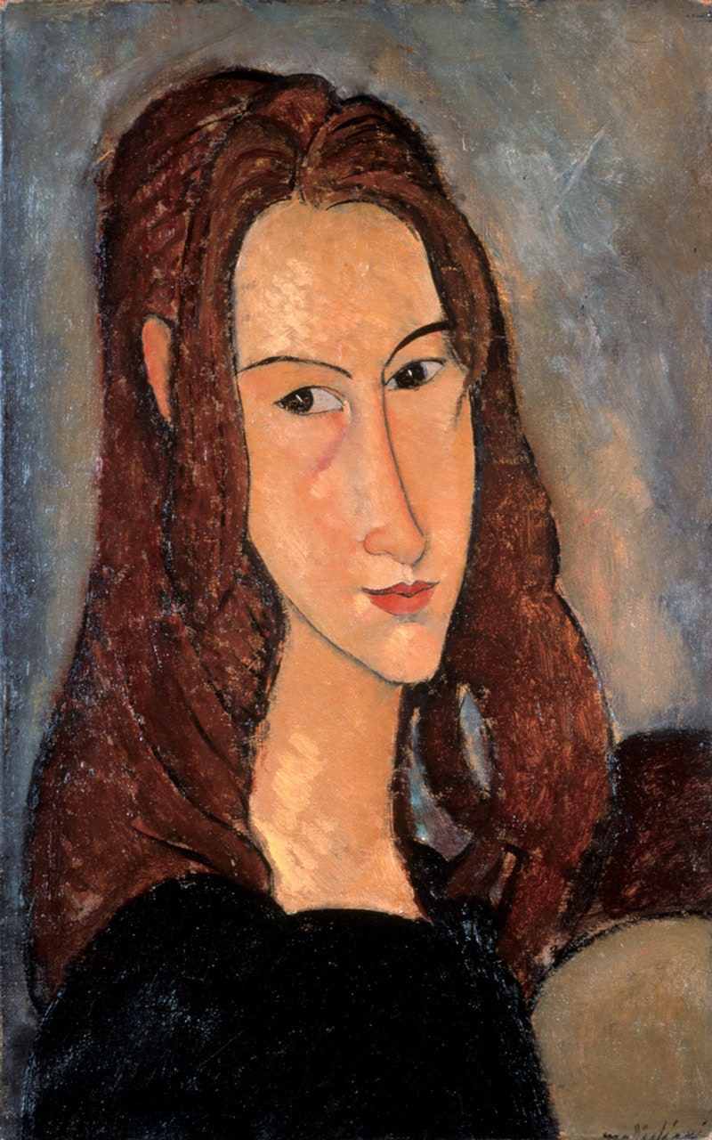 Амедео Модильяни. Портрет рыжеволосой девушки  1918. Pinacotheque de Paris.