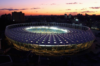 Олимпийский стадион в Киеве 2011 год.