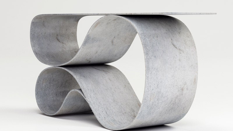 Стол и консоль Concrete Canvas предметы из бетона Нила Ароновица