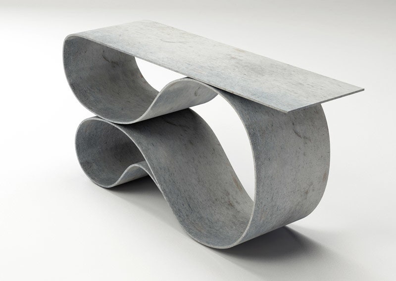 Стол и консоль Concrete Canvas предметы из бетона Нила Ароновица