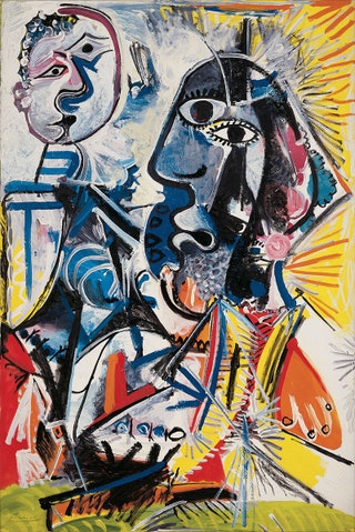 Пабло Пикассо. “Большие головы”. 1969. Холст масло. © Государственный Русский музей.