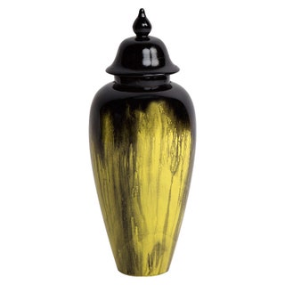 Настольная ваза Colors Yellow дерево MHLiving.