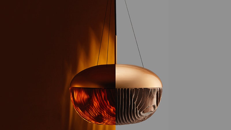 Лампа Mokum от дизайнера Келли Ким сделанная по японским традициям