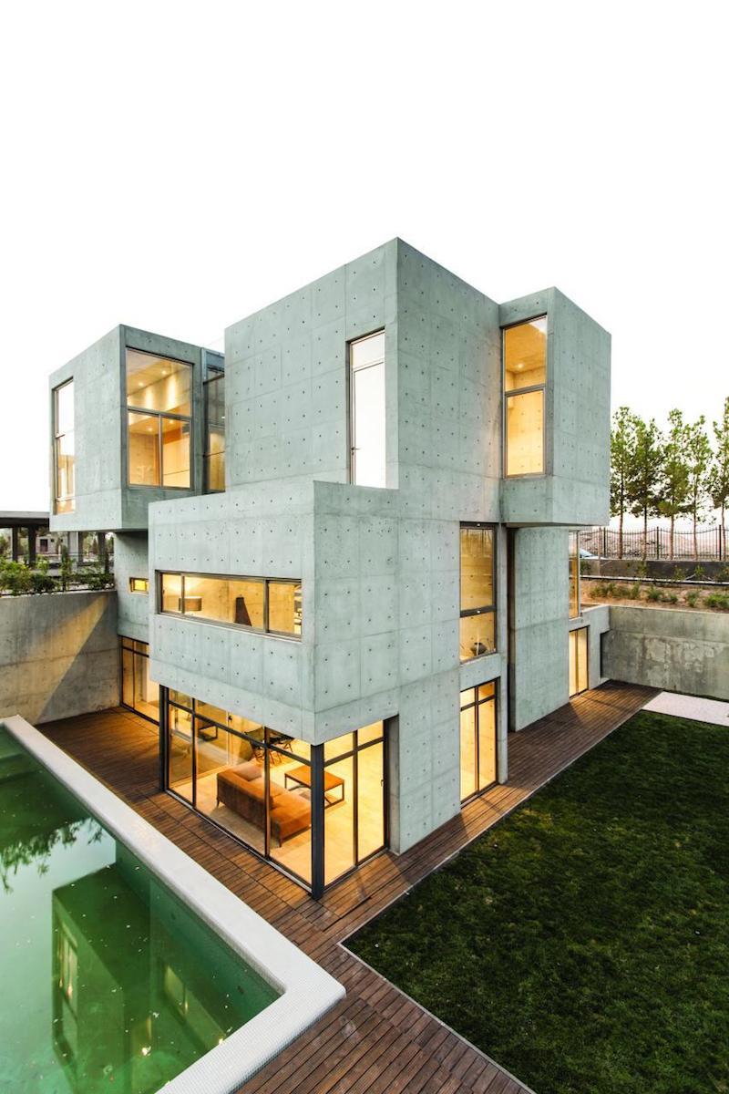Кубическая вилла в Иране проект Villa 131 от архитекторов Bracket Design Studio