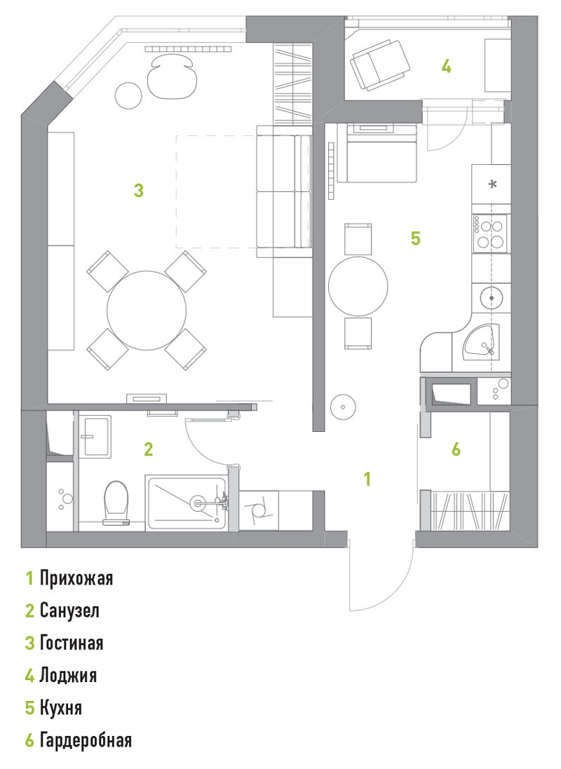 Интерьеры от студии Точка дизайна оформление квартиры в Москве