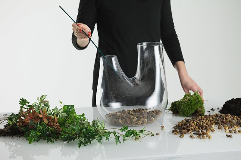 Предметы от Тома Диксона стеклянная ваза для цветов Plant и чугунный канделябр Spin