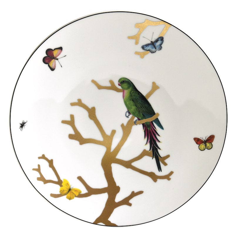 Тарелка из коллекции Aux Oiseaux фарфор Bernardaud.