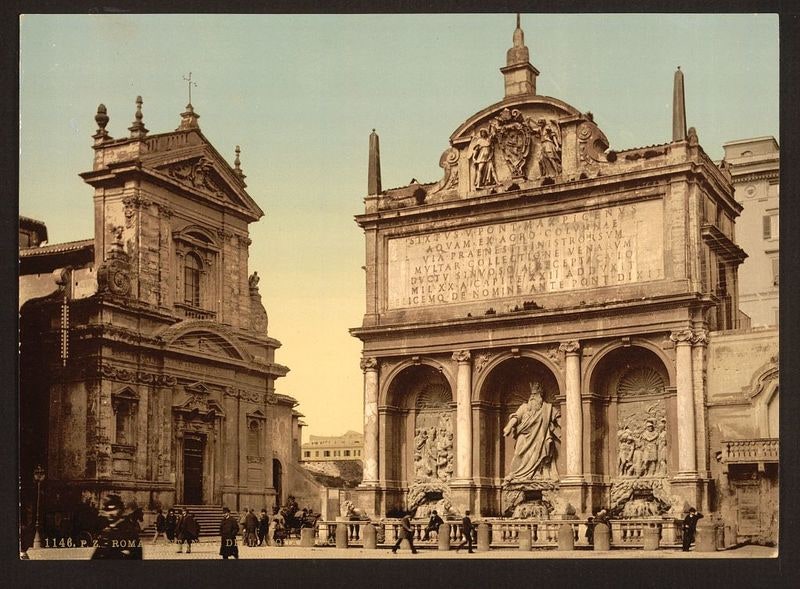 Рим в цветных фотографиях 1890х годов созданных с помощью фотохромного процесса