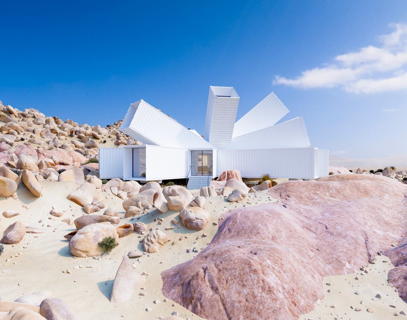 Джеймс Уитакер построит дом из контейнеров в пустыне для калифорнийского продюсера