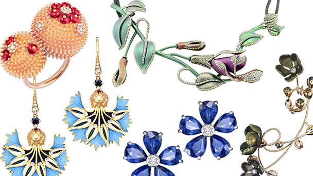 Ювелирные украшения с цветами Margherita Burgener Mercury Chopard Сartier Axenoff Jewellery