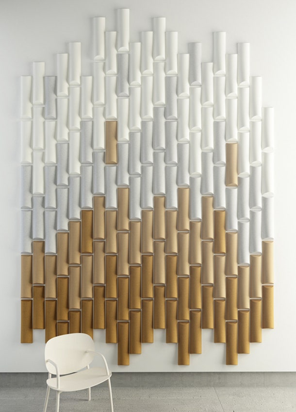 Звукопоглощающие панели Bamboo от Made Design Barcelona.