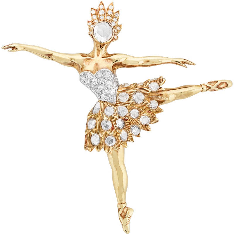 Балерины и феи Van Cleef  Arpels фото и история драгоценных брошей