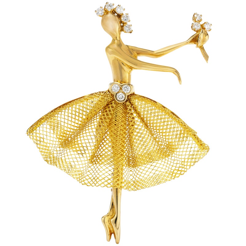 Балерины и феи Van Cleef  Arpels фото и история драгоценных брошей