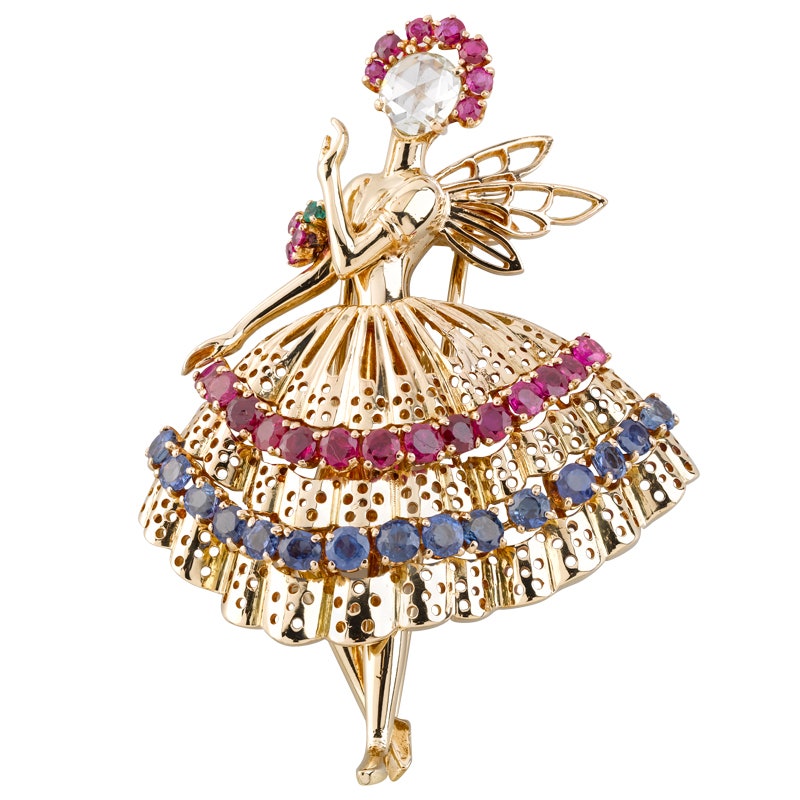 Балерины и феи Van Cleef  Arpels фото и история драгоценных брошей