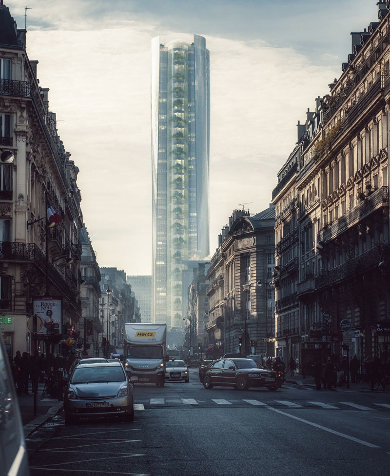 Проект Мираж обновление башни Монпарнас в центре Парижа от бюро MAD Architects